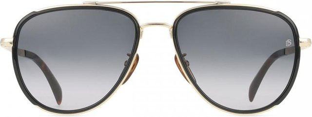 David Beckham Rhl 9o Sonnenbrille Aviator, Vollrand, Gold Black, Grey, Herren - Bild 1