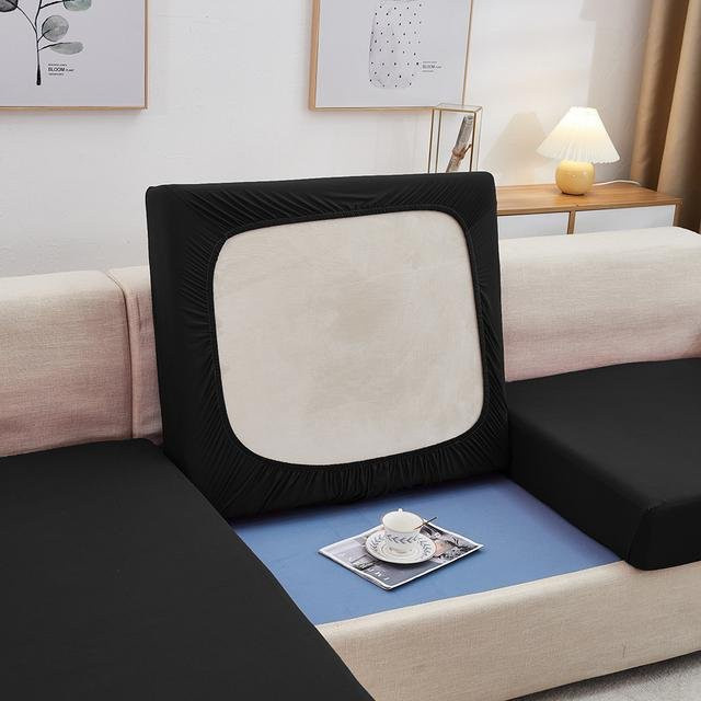 Airldianer Elastischer Sofa-Schonbezug für 1-4 Sitzer, Schwarz, XL - Bild 1