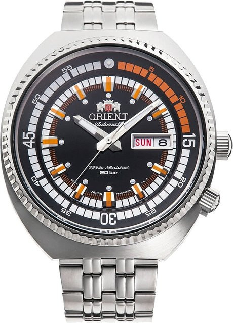 Orient Armbanduhr Automatik, Edelstahl, 44 mm, Herren, Schwarz, 20 ATM - Bild 1