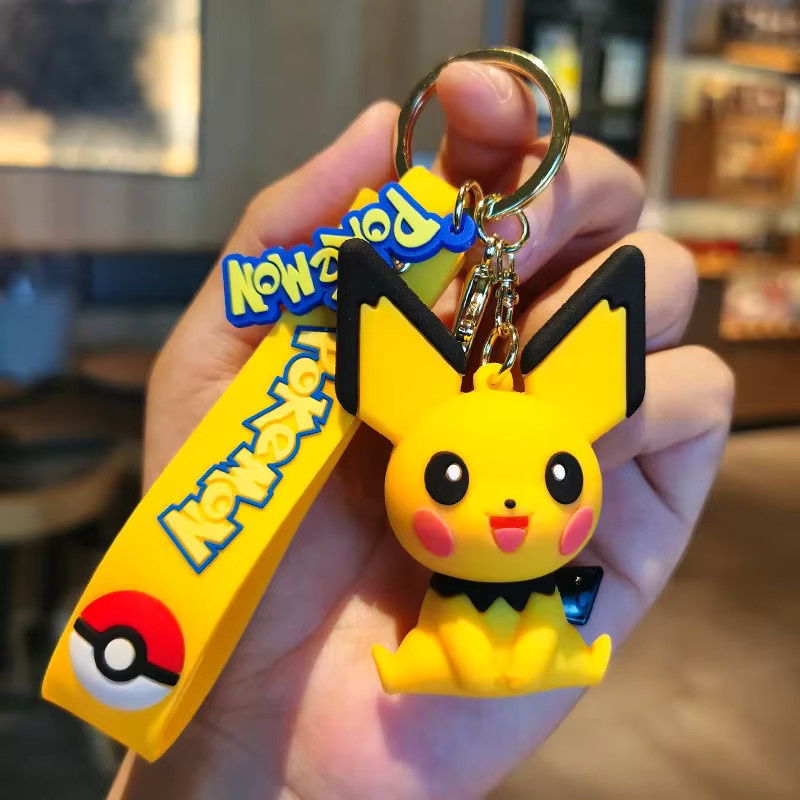 Pokemon Schlüsselanhänger Pikachu Snorlax Eevee, Kinder - Bild 3