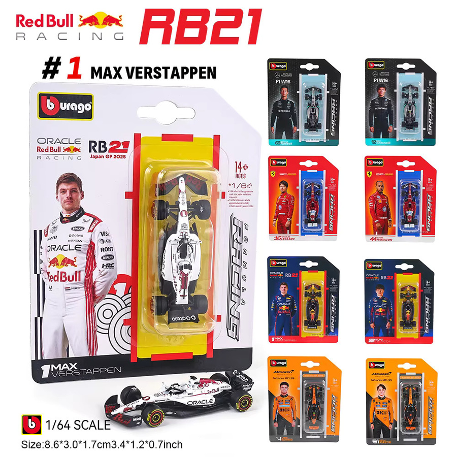 Bburago Red Bull Racing F1 2025 RB21, Automodell, 1:64, ab 14 Jahren - Bild 2