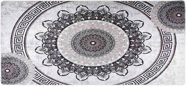 vidaXL Teppich Orientalisch Waschbar und Rutschfest, Mehrfarbig, B: 80 cm, L: 300 cm - Bild 2