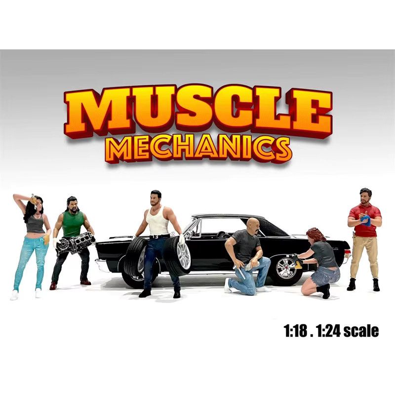 ART CROWN MODEL Actionfigur Muscle Mechanics im Maßstab 1:18 aus Harz für DIY Szenen und Sammlerstücke - Bild 1