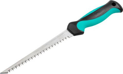 Wolfcraft Handstichsäge für Gipskarton mit 2-K-Griff in Silber - Bild 1