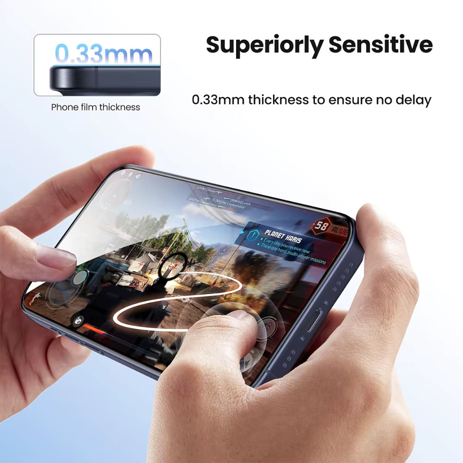 NNBILI 3er-Pack Displayschutzfolie mit oleophober Beschichtung für iPhone 11 bis iPhone 17 Pro Max, transparent - Bild 4