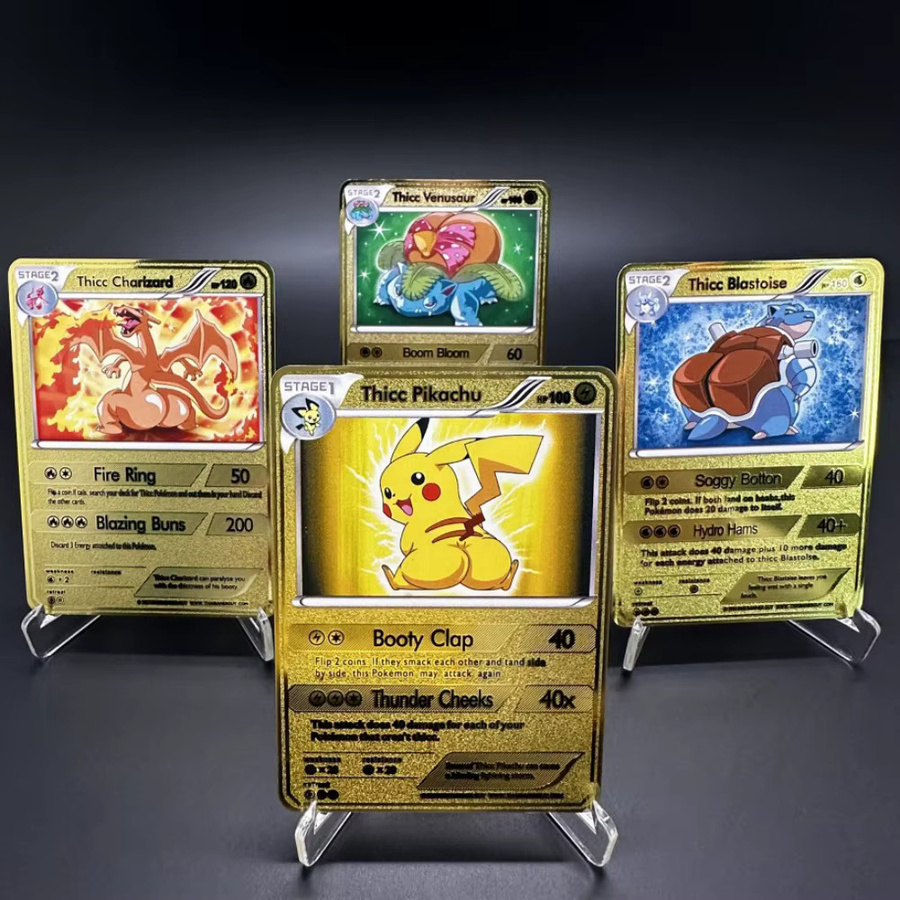 Potdemiel Pokémon Sammelkarten, Metall, Einzelfigur, Bunt / Mehrfarbig - Bild 2