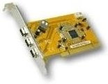 EXSYS FireWire 1394 PCI-Karte mit 4 Ports und TI Chip-Set EX-6500E in Gelb - Bild 1