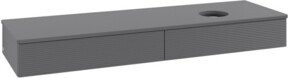 V&B Waschtischunterschrank Antao mit Frontstruktur und Beleuchtung in Anthrazit, B/T: 160 x 50 cm - Bild 1