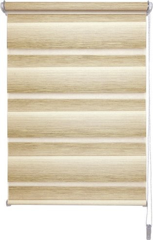 LIEDECO Duo-Rollo Klemmfix Day & Night aus Polyester, braun/beige, B: 150 cm, H: 80 cm - Bild 1