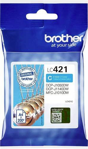 Original Brother Tintenpatrone LC-421C Cyan für Inkjet-Drucker - Bild 1