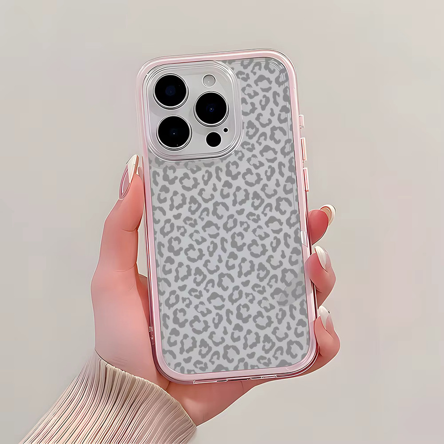 Transparente Silikon-Handyhülle mit Leopardenmuster in Grün für iPhone 11 bis iPhone 17 Pro Max Plus Air - Bild 3