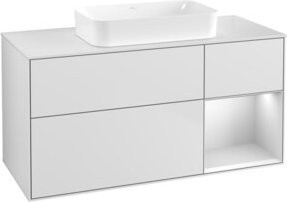 V&B Waschtischunterschrank Finion in Weiß lackiert, B/T: 120 x 60 cm - Bild 1