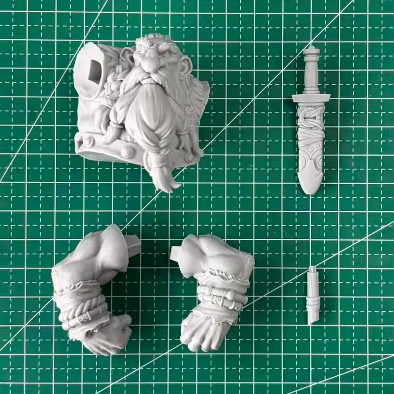 JIJIE Fantasy Zwerg-Sammler-Statue, Büstenmodellbausatz, 60-mm-Maßstab - Bild 3