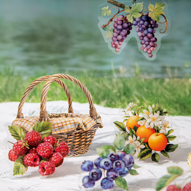 leaffei Fruit Harvest Serie Beeren-Aufkleber Set mit 6 Designs in Multicolour - Bild 2