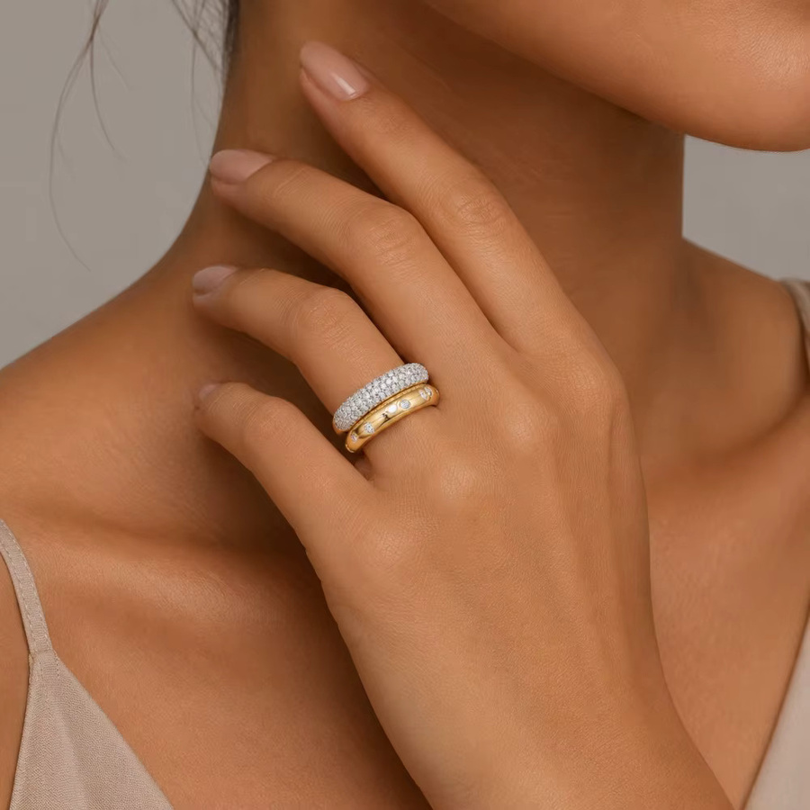 Erpels Zirkonring, Edelstahl, Bunt, Zirkonia, Damen - Bild 3
