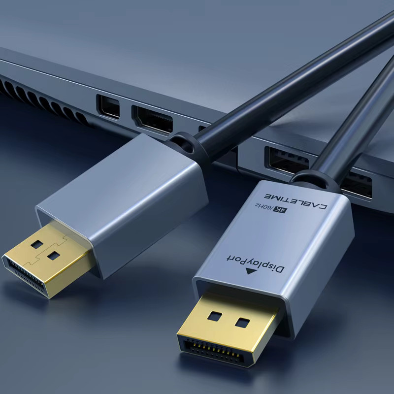 CABLETIME DisplayPort-Kabel DP-zu-DP für 4K 60Hz zur Verbindung von PC, HDTV und Projektor - Bild 4