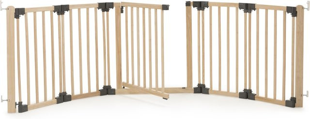 Geuther Variables Konfigurationsgitter Yoko aus Gummibaumholz in Braun, erweiterbar von 95 cm bis 260 cm - Bild 1