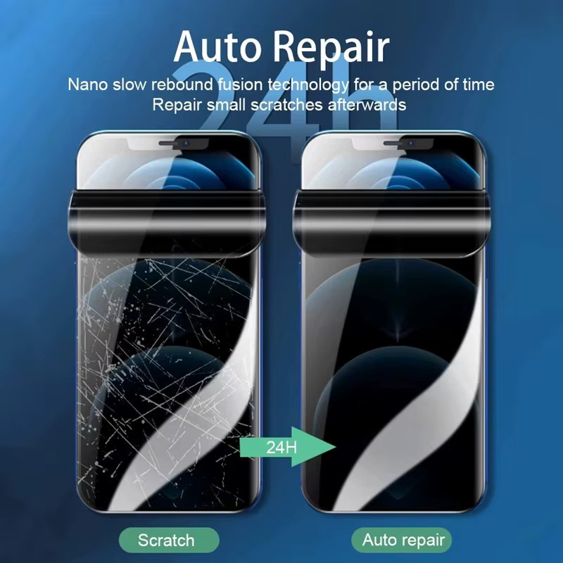 3er-Pack Anti-Spionage Hydrogel-Displayschutzfolie für Apple iPhone 17 16 15 14 13 12 11 Pro Max in Transparent - Bild 5