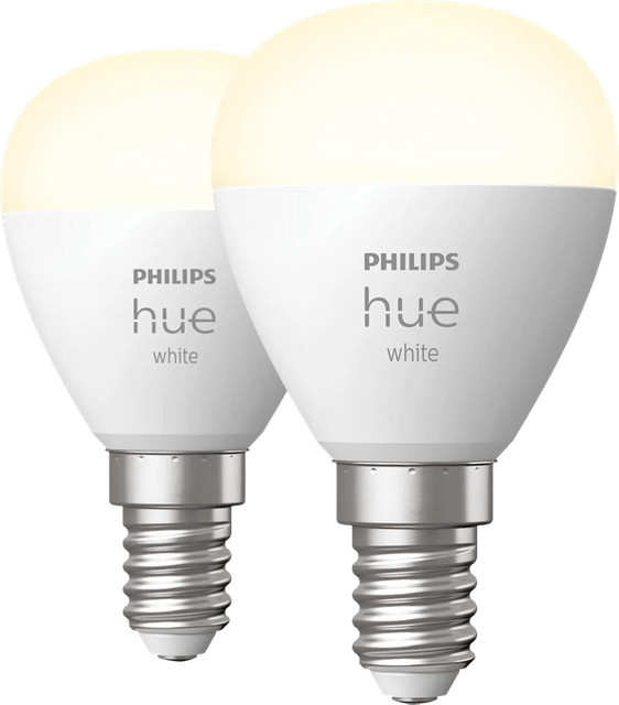 Philips Hue Globe LED Kugellampe White E14 Doppelpack dimmbar mit Bluetooth - Bild 1
