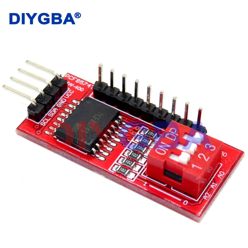 10er Set DNIGEF PCF8574 PCF8574T I/O I2C Port Interface Erweiterungsmodul in Rot mit Cascading-Unterstützung - Bild 2