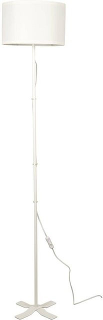 POCOline Stehlampe Zero in Weiß aus Metall und Kunststoff mit E27 Fassung, Höhe: 143 cm, Durchmesser: 28 cm - Bild 1