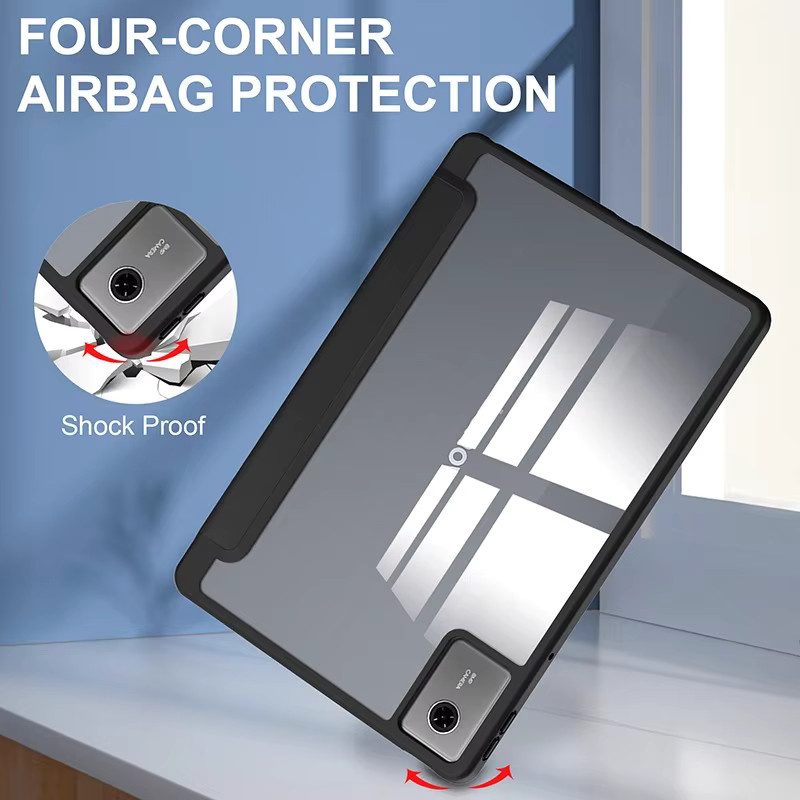HD Acryl Smart Case für Lenovo Tab M11 Xiaoxin Pad 11 2025 TB335FC und Idea Tab TB336 mit Stifthalter und Rückseitenabdeckung in Transparent, Blau oder Schwarz - Bild 5