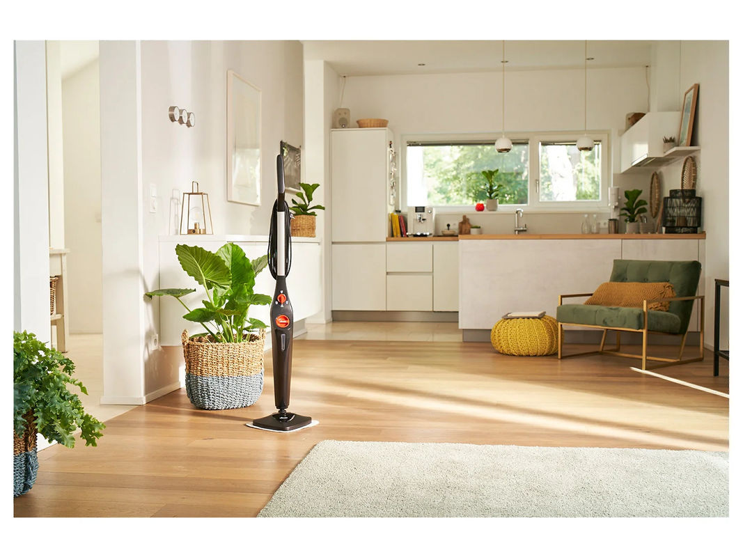 Vileda Steam Plus Dampfreiniger in Schwarz inklusive Mikrofaserbezug und PowerPad - Bild 2