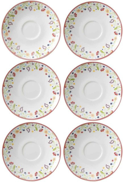 Ritzenhoff & Breker Espressountertassen Shanti Multicolour 6er Set aus Porzellan Durchmesser: 12,0 cm - Bild 1