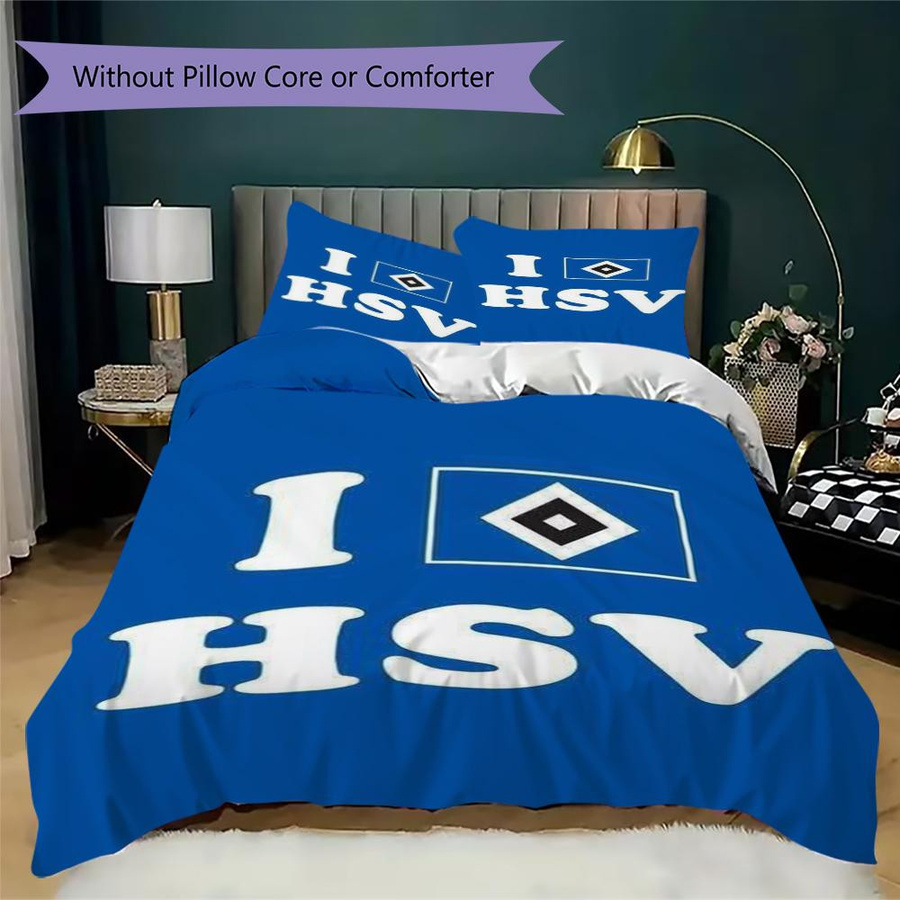 On My Love Home Bettwäsche Set Hamburger Sportverein Blau, 1 Bettbezug und 2 Kissenbezüge, B/T: 200 x 220 cm - Bild 2