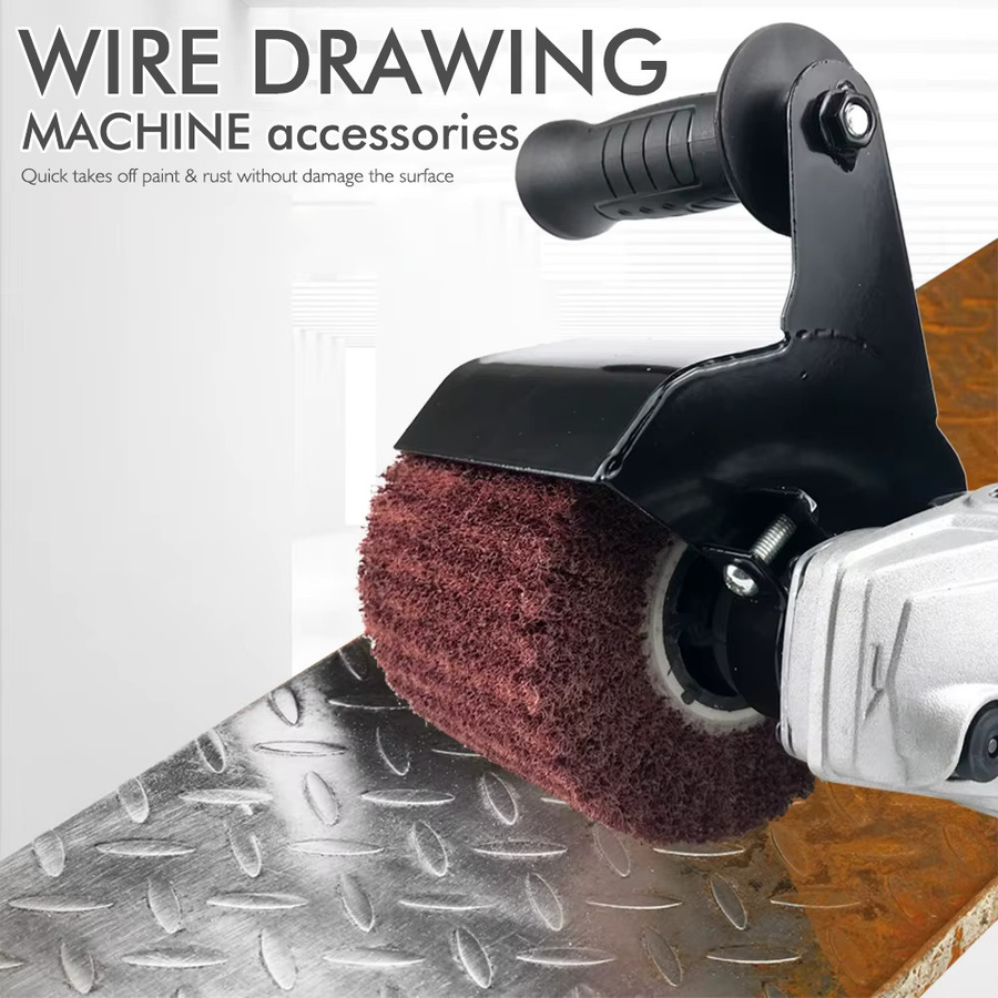 Multifunktions Elektrische Drahtziehmaschine als Zubehör für M10/M14 Winkelschleifer zum Schleifen und Polieren von Metall und Holz - Bild 2