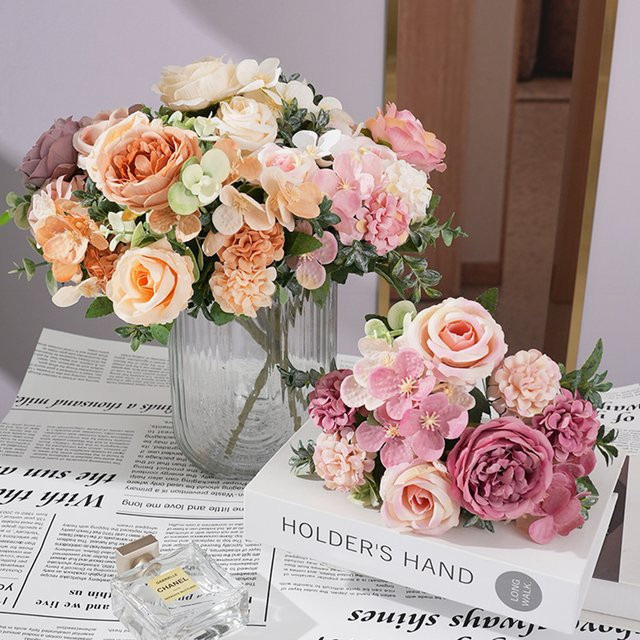 Künstliche Seiden-Pfingstrose von XIAOYINMO in Rosa für Hochzeiten, Festivals und Dekorationen - Bild 1