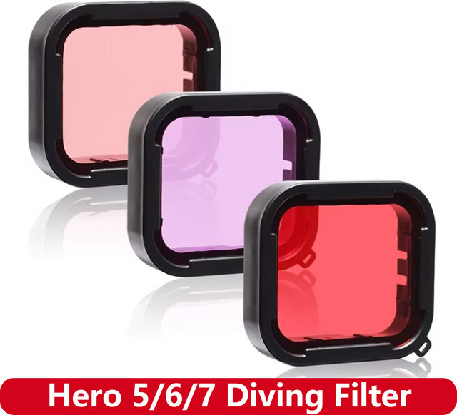 GoPro Tauchfilter Wasserdichtes Gehäuse für Hero 5, Hero 6 und Hero 7 Action-Kameras - Bild 1