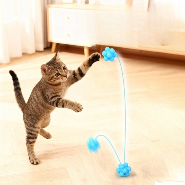 Katzenspielzeug, polygonaler elastischer Ball - Bild 1