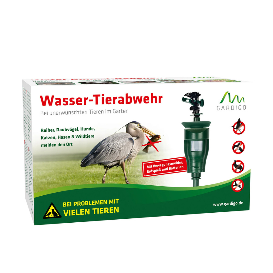 Gardigo Wasser-Tierabwehrgerät mit Wasserstrahl und Tropfschutz - Bild 3