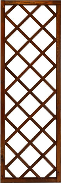 Sichtschutzzaun-Element Nancy von Andrewex aus lasiertem Kiefernholz in Braun, Höhe: 180 cm, Breite: 60 cm - Bild 1