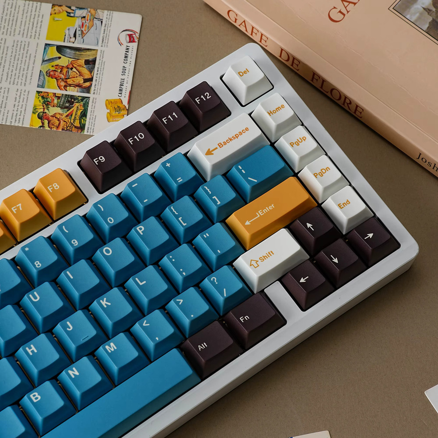 Jaycomia GMK Clone Explorer Tastenkappen Set mit 143 Tasten in Multicolour für mechanische Tastaturen (Dye-Sub, ABTN-2 Layout) - Bild 2