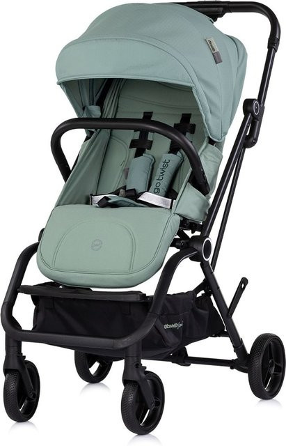 Chipolino Kinderwagen Go Twist Kombikinderwagen in Grün mit 360 Grad drehbarem Sitz, Federung und klappbarem Gestell mit PU-Reifen - Bild 1