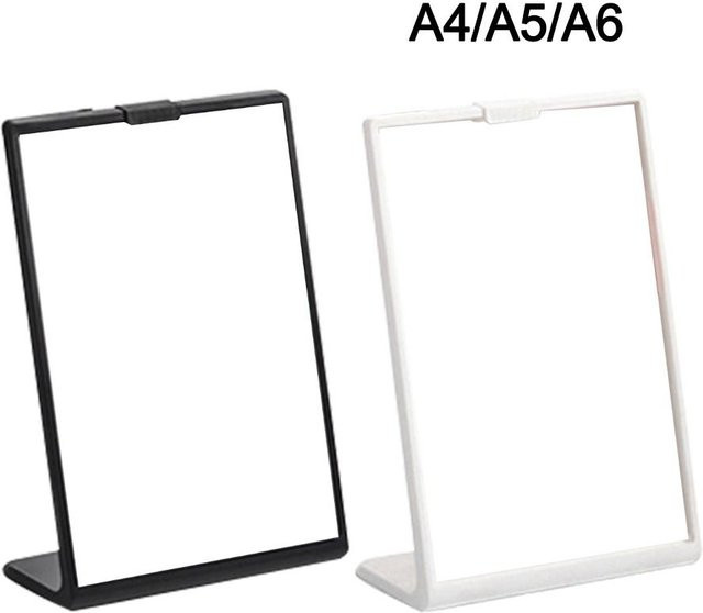 Transparentes Acryl Display Stand für A4 Menüs und Kataloge als Tisch Aufsteller und Foto Rahmen - Bild 1