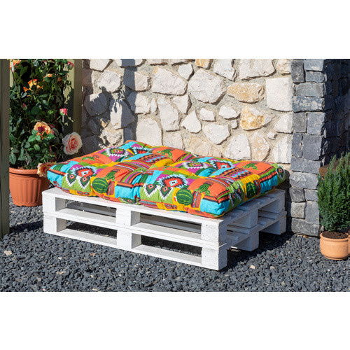 Beo Paletten-Lounge-Sitzkissen Mexiko in Bunt, B/T/H: 120 x 80 x 16 cm - Bild 3