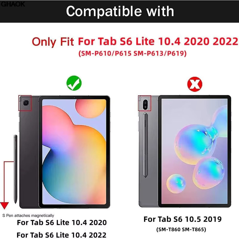 Samsung Displayschutzfolie aus gehärtetem Glas für Galaxy Tab S6 Lite 10,4 Zoll (SM-P610, SM-P613, SM-P615, SM-P619) transparent - Bild 3