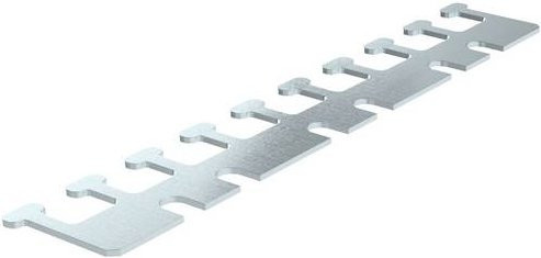 OBO Bettermann Montagezubehör mit Schrauben, Farbe Silber, B: 16,6 cm, H: 3,0 cm, 10 Stück - Bild 1