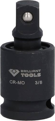 Brilliant Tools Kugelgelenk Antrieb 3/8 Zoll aus Chrom-Molybdän-Stahl in Schwarz - Bild 1