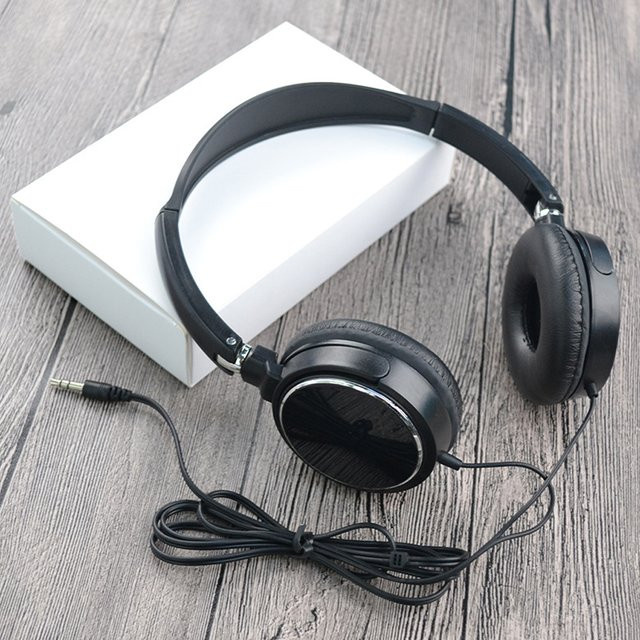 WYMECT Stereo Musik Kopfhörer mit Bass-Modus, faltbar, 3,5mm Klinkenstecker, in Schwarz oder Weiß - Bild 1