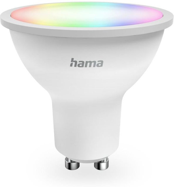 Hama Smarte WLAN-LED-Lampe GU10 RGBW dimmbar multicolor und weiß, 4,9W - Bild 1