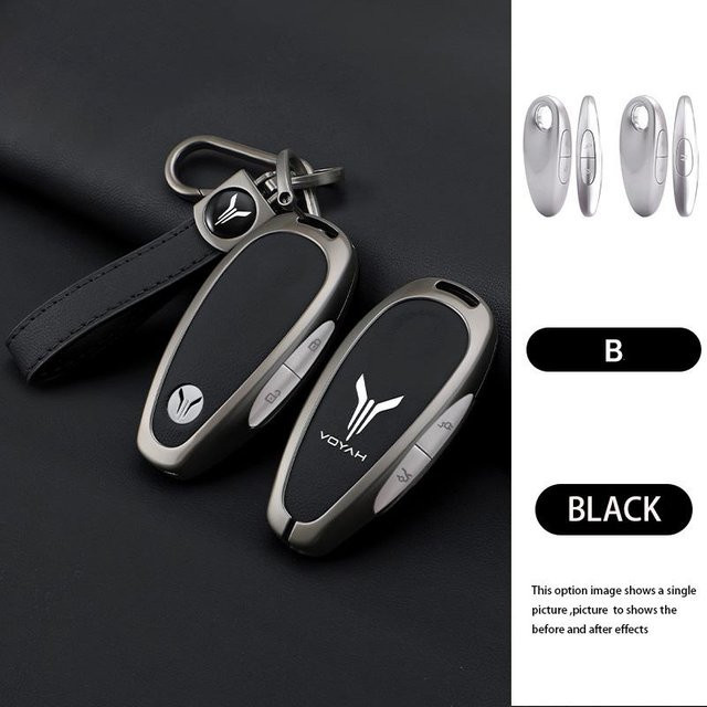 Schlüsselhülle Abdeckung Halter Kette für Voyah Free SUV, Zinklegierung, Unisex - Bild 1