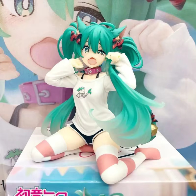 Bandai Hatsune Miku Actionfigur, Anime, mit Katzenohren, 12cm - Bild 2