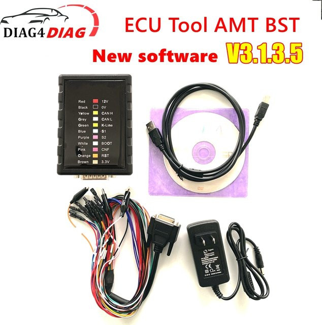 Neues AMT BST V3.1.3.5 Universelles Lese- und Schreibwerkzeug in Schwarz mit Unterstützung für MG1 und MD1 Protokolle für BMW, Benz, Volvo, VAG und Opel - Bild 1
