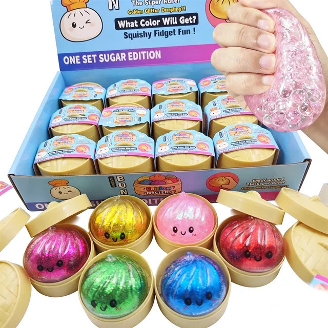 BEAST KINGDOM Glitzer-Dumpling-Squishy mit Box, Fidget-Spielzeug - Bild 1