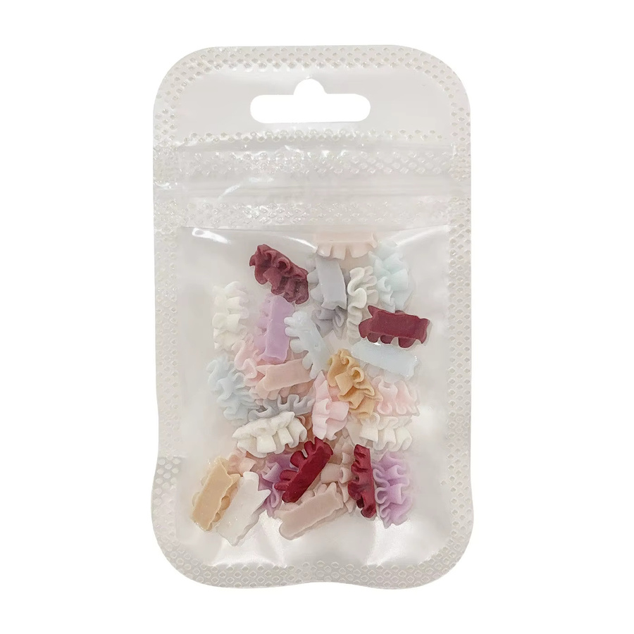 YYM Nagelkunst-Dekorationen, 3D Spitzenrock-Nagelcharms, pink, 30 Stück - Bild 2