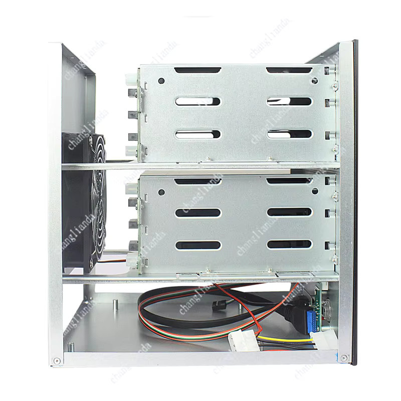 NAS-Gehäuse mit 6/8-Bay Hot-Swap SATA-Backplane für Home Network Storage Cloud IPFS interstellarer Server in Schwarz - Bild 3